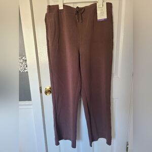 Elegant Wide Leg Brown Pants